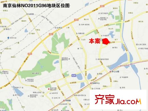 星葉羊山湖花園區(qū)位圖