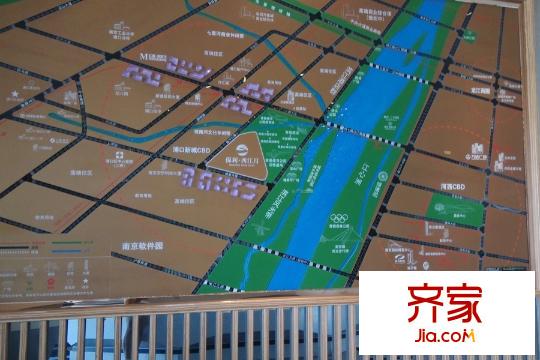 保利西江月現(xiàn)場區(qū)位圖 2015.7.2