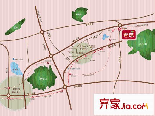 泰達(dá)青筑區(qū)域圖