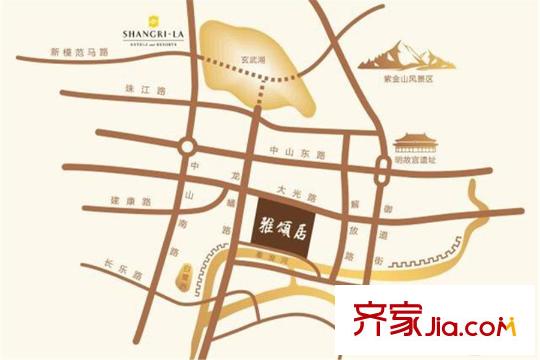 金陵雅頌居區(qū)位圖