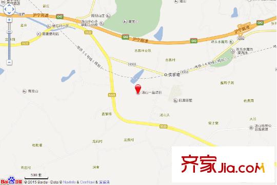 湯山一品項(xiàng)目交通圖