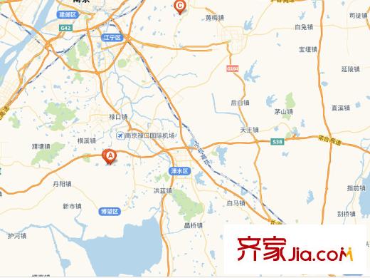 景楓雙龍湖山莊項目交通圖