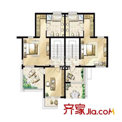 復(fù)地朗香別墅B2-4 2室1衛(wèi)