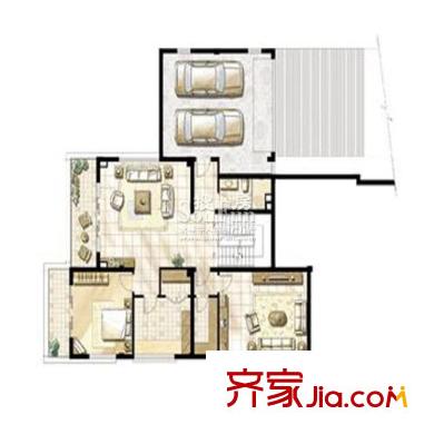 復(fù)地朗香別墅D1-2 7室4廳5衛(wèi)1廚