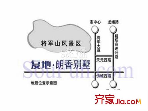 復(fù)地朗香別墅交通圖