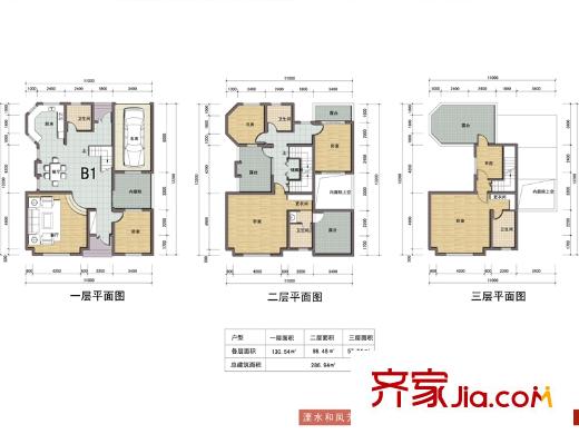 芳草名苑別墅標(biāo)準(zhǔn)層B1戶型 6室2廳4衛(wèi)1廚