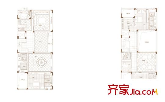 雅居樂長樂渡一期20棟標(biāo)準(zhǔn)層01戶型 2室2廳2衛(wèi)1廚