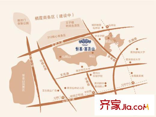 恒基富薈山最新區(qū)位圖