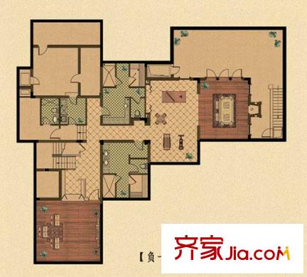 綠城玫瑰園N02負(fù)一樓 3室3衛(wèi)