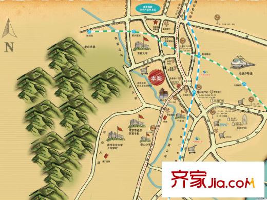 金泉泰來苑交通圖