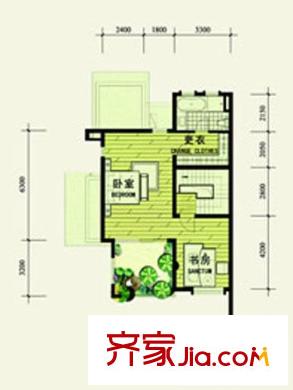 頤和南園別墅戶型圖別墅一期三層N2戶型 5室2廳3衛(wèi)1廚