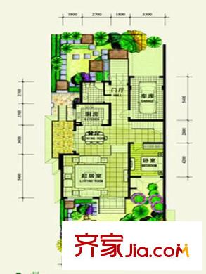 頤和南園別墅戶型圖N2一層 5室2廳3衛(wèi)1廚