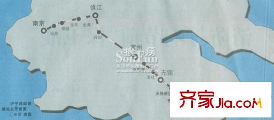 新湖仙林翠谷別墅交通圖滬寧城際鐵路站點(diǎn)示意圖