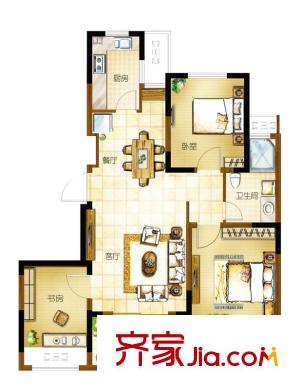中電頤和家園戶型圖戶型圖 3室 3室2廳1衛(wèi)1廚