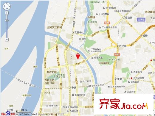 清江花苑交通圖