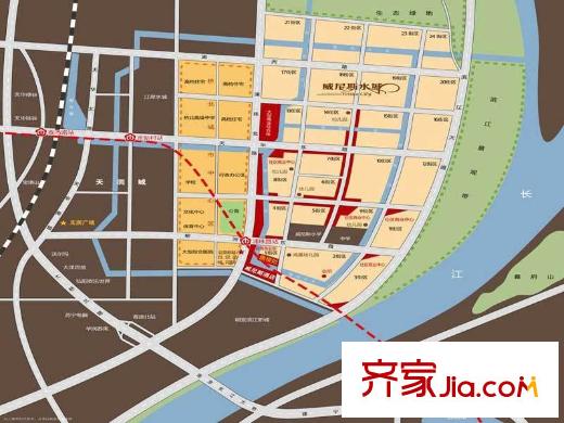 蘇寧威尼斯水城交通圖