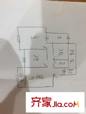 市政天元城戶型圖戶型圖 3室2廳2衛(wèi)1廚