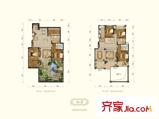 恒輝假日廣場(chǎng)一期2#、3#標(biāo)準(zhǔn)層A-2戶型 5室2廳3衛(wèi)1廚