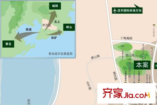 青山綠水交通圖區(qū)位圖