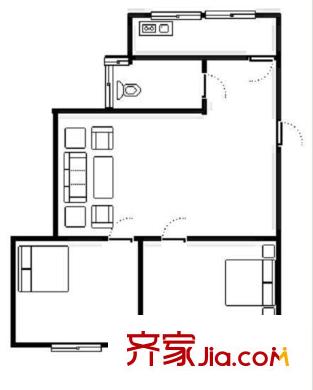 錯(cuò)埠嶺一小區(qū) 戶型圖