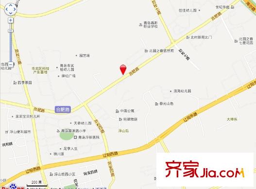 浮山后一小區(qū)交通圖