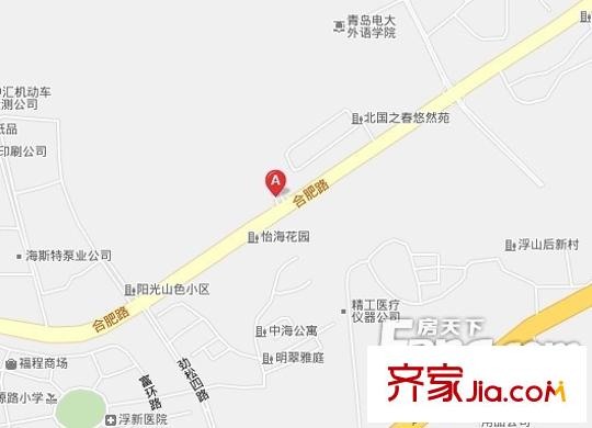 浮山后一小區(qū)交通圖 
