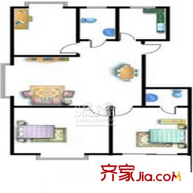 瑞?；▓@(開(kāi)發(fā)區(qū))戶型圖66#16#- 3室2廳2衛(wèi)