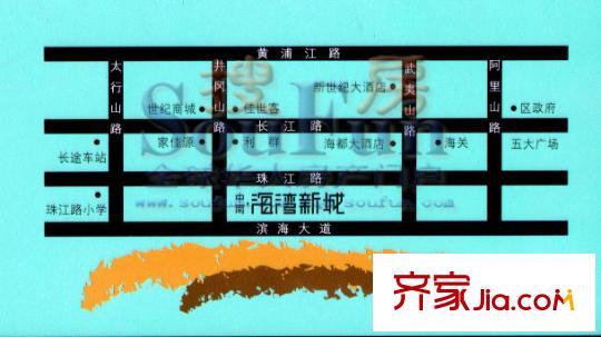 中南海灣新城交通圖
