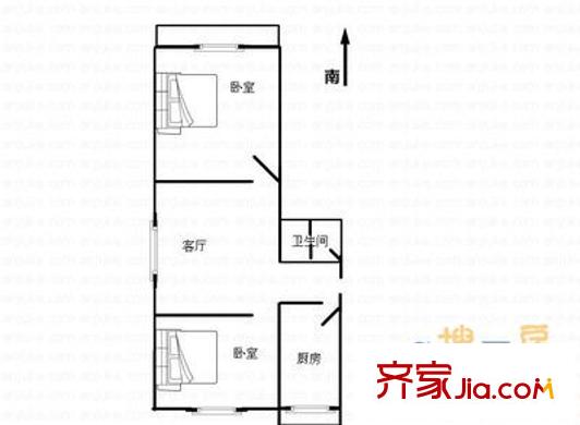百通杭州花園戶型圖杭州花園 2室 戶型圖 2室2廳1衛(wèi)1廚