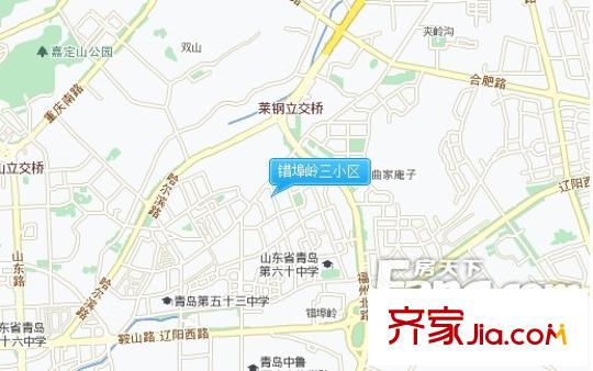 錯(cuò)埠嶺三小區(qū)交通圖