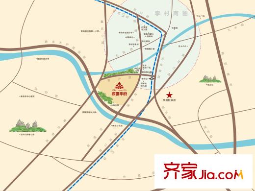 海爾鼎世華府交通圖