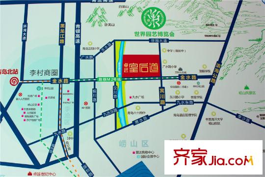 卓越皇后道交通圖