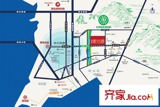 卓越皇后道交通圖