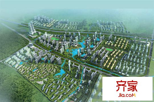嘉凱城時代城翡翠賞外立面效果圖