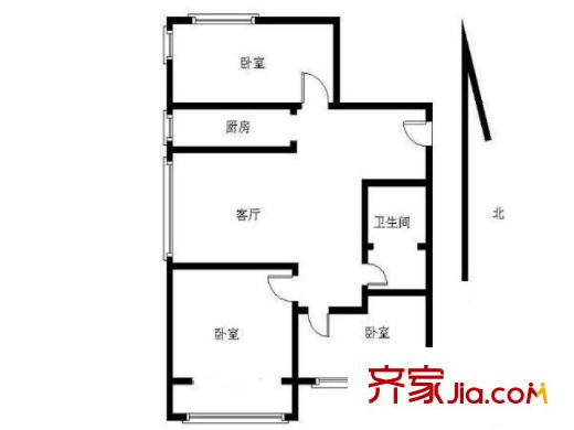 青建橄欖城3室 戶型圖