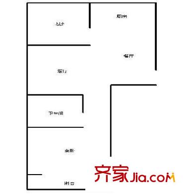 百通馨苑五區(qū) 2室 戶型圖