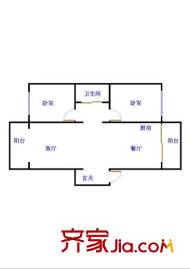 宜昌馨苑戶型圖宜昌馨園 2室 戶型圖 2室2廳1衛(wèi)1廚