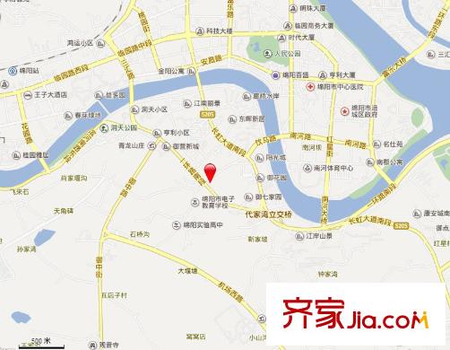 浩興城南御郡交通圖