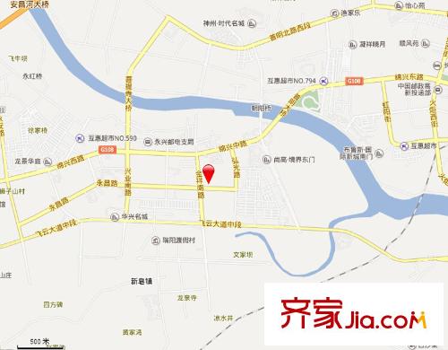 萬興公爵府交通圖
