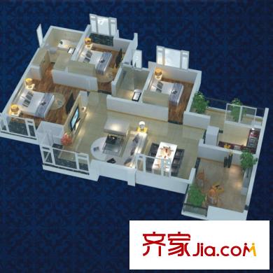 中瑋海潤(rùn)廣場(chǎng) 8棟6號(hào)房 3室2廳2衛(wèi)1廚
