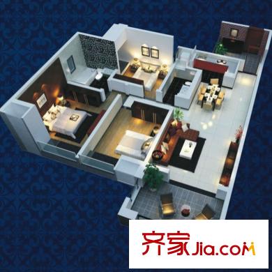 中瑋海潤(rùn)廣場(chǎng)8棟5號(hào)房 3室2廳2衛(wèi)1廚