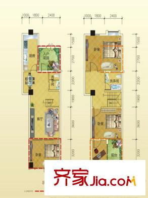 東城尚品A3 1室2廳2衛(wèi)1廚