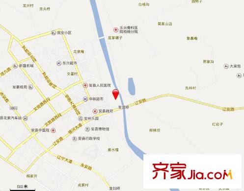 安縣濱江世紀(jì)花園交通圖