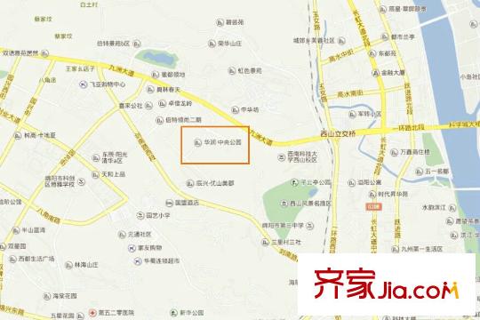 華潤(rùn)中央公園4期凌平方米府交通圖