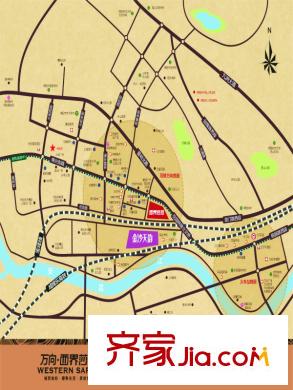 萬向西界莎拉區(qū)位圖