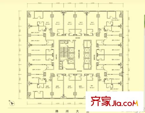 綿陽CBD萬達廣場萬達SOHO精裝 