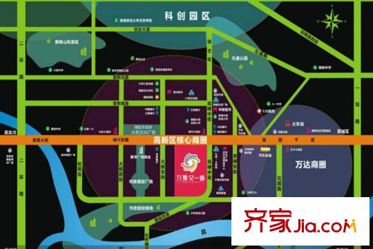 九洲?又一城交通圖