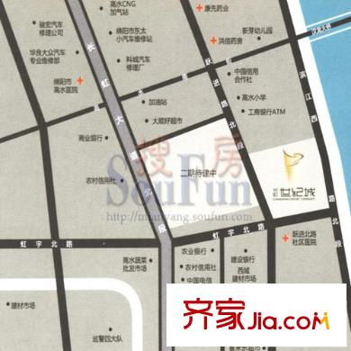 長虹世紀城二期交通圖交通位置圖圖