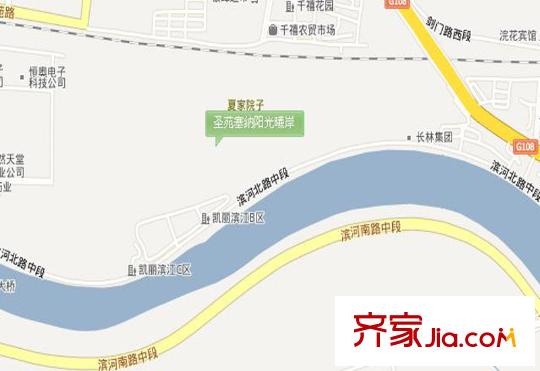 圣苑塞納陽(yáng)光曦岸交通圖
