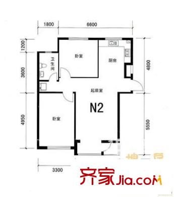 四季景園2室 戶型圖